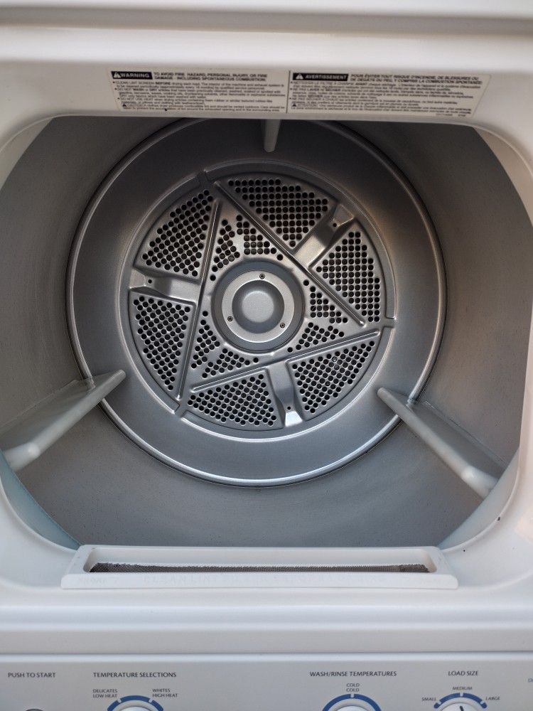 Stackable Washer And Gas Dryer 