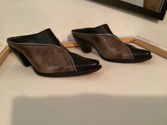 Charlie 1 Horse All Leather Womens Mule Boot Slides Size 8