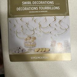Gold Swirl Party Decorations 