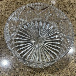 Vintage Bohemian Crystal Glass Bowl 