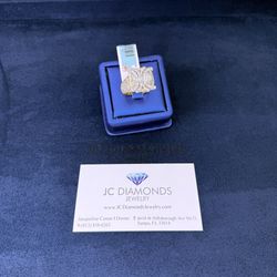 Ring Spider Diamonds Real 10k Gold 