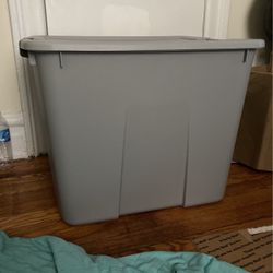 Gray Storage Bin