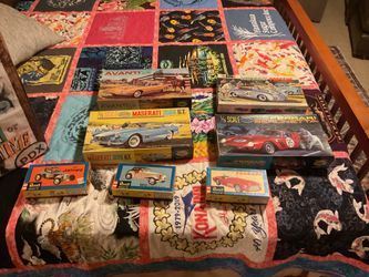 Antique hobby car model kits and accessories with paint booth. $300 or trade?