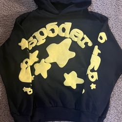Sp5der Beluga Hoodie 'Onyx/ Yellow' (small)