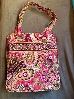 Vera Bradley Very Berry Paisley quilted cotton tote bag
