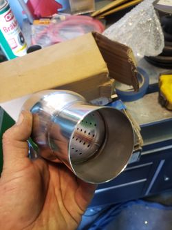 Stainless steel 2"1/2 exhaust tip