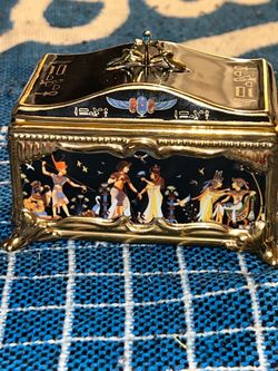 Egyptian Themed Decorative Trinket Box
