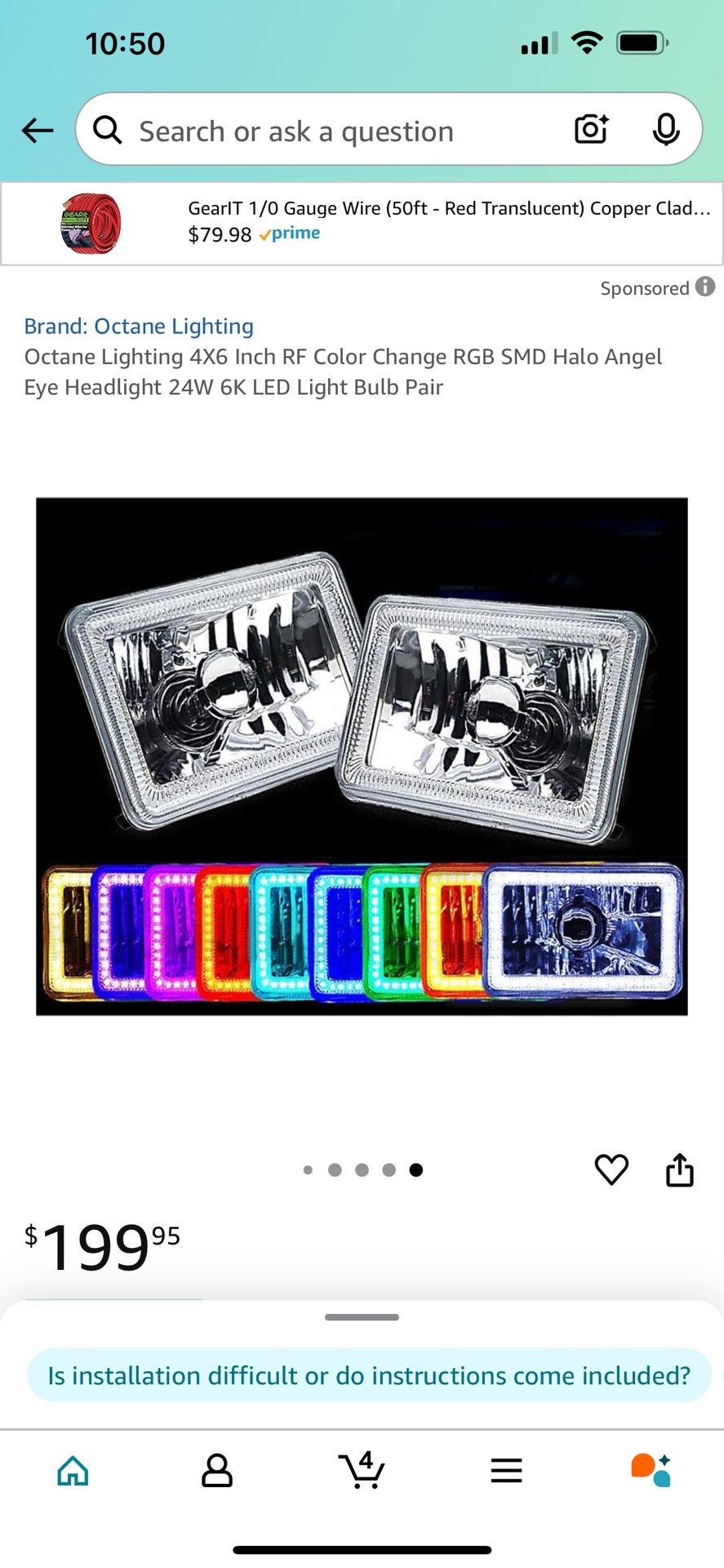 Halo Headlights 4x6 For Gbody Or Headlights That’s 4x6