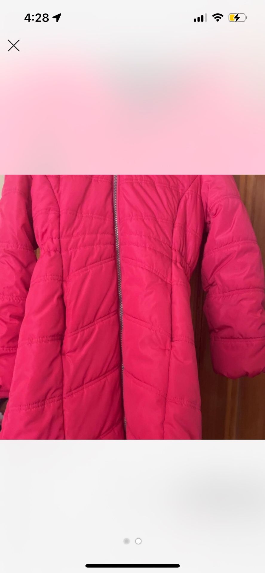I big pink Calvin Klein jacket