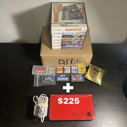 Nintendo DS Lite clear  Lighter. Brighter. brightness Light Screen / Game pack 16 + DSi xl 25 Anniversary Edition 