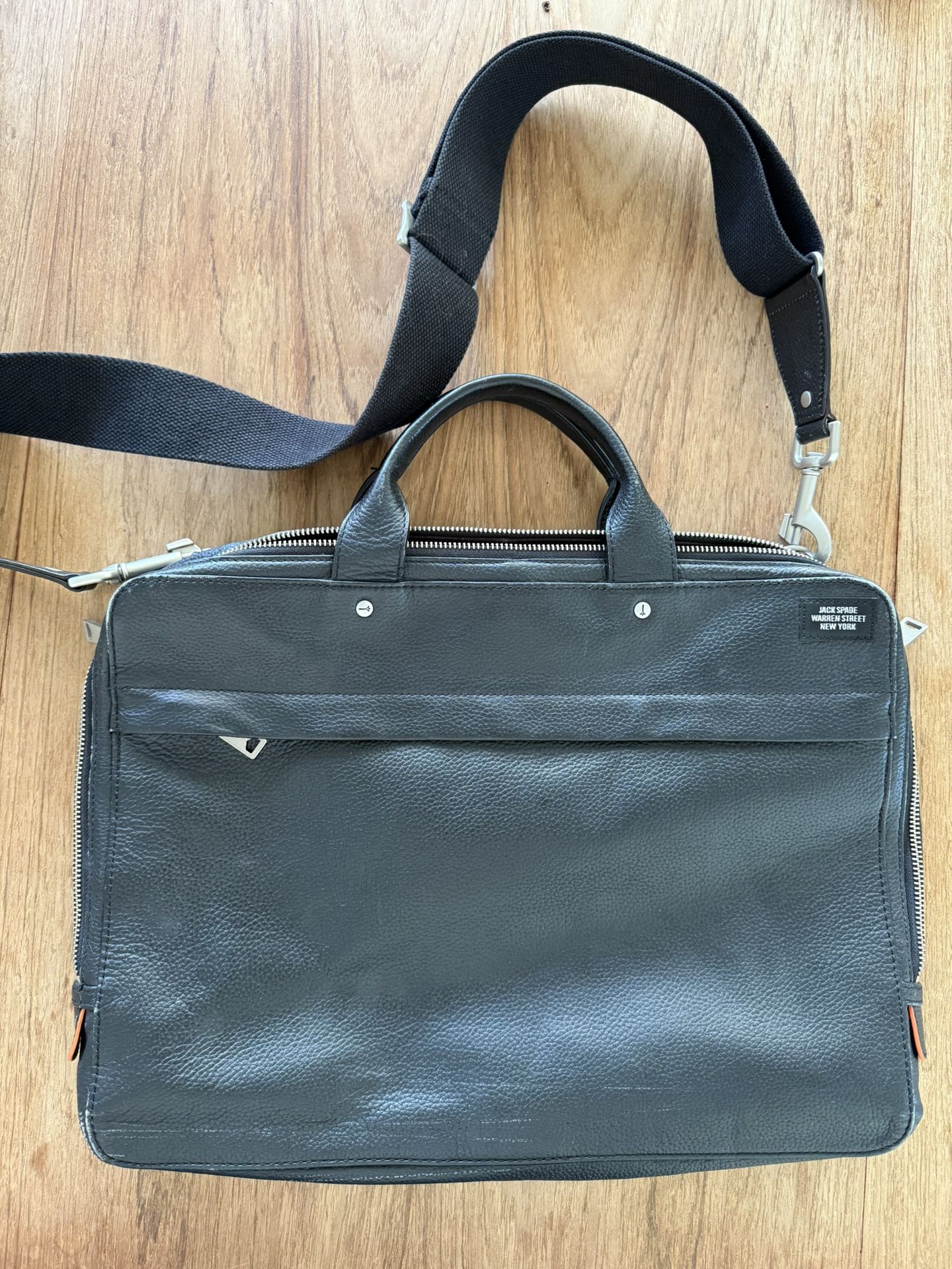Jack Spade men Briefcase Bag Over Shoulder Leather