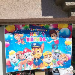 Pawn patrol birthday banner