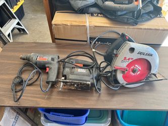 Power Tool Lot – Drill, Jigsaw, and Circular Saw