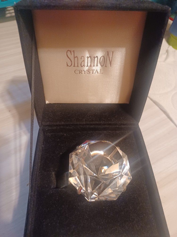 Huge Crystal Ring - Decor,  Paperweight 