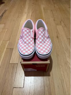 Classic Slip-On Checkerboard Vans Size 3 Youth