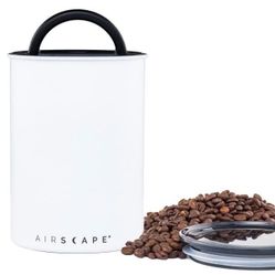 Airscape coffee, espresso canister-1 lb. Yellow or White, brand new in box $34 OBO