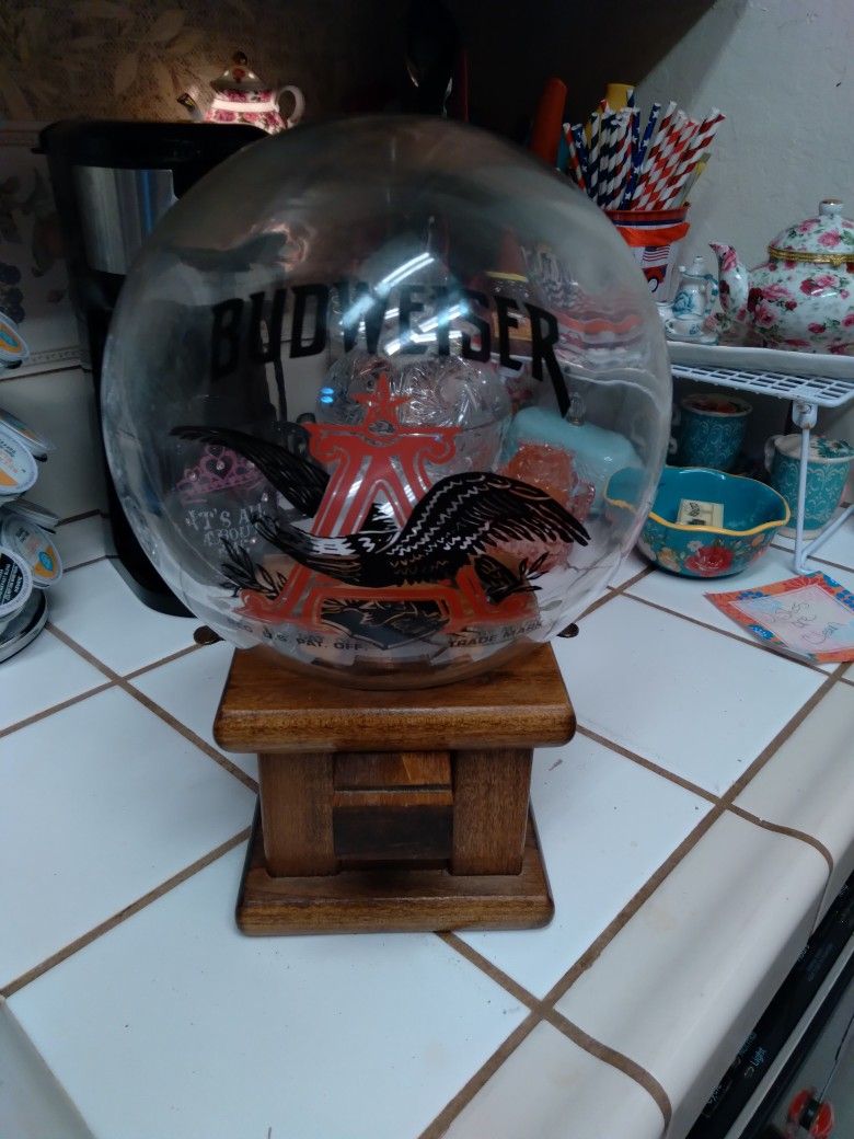 BUDWEISER PEANUT GUMBALL,MACHINE.