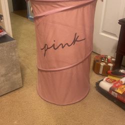 Brand New Pink Clothes Hamper 