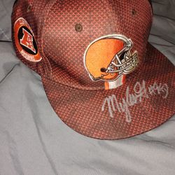Myles Garrett Signed Autograph NFL Hat Cleveland Browns 