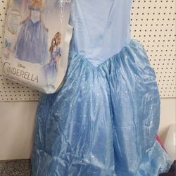 Princess Cinderella costume dress M 7/8
