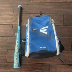 Kids Baseball Gear Bag And Bat T-ball Softball Boys Girls
