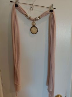 Beige and great scarves with accessories