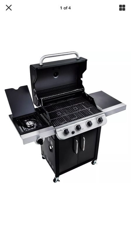 Char-broil 4 burner grill top quality BBQ outdoor patio black