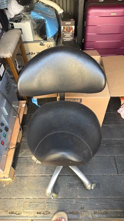 Saddle chair with back rest
