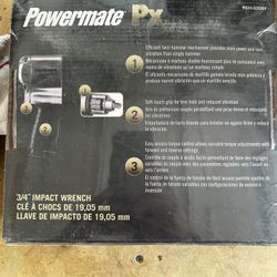 Powermate PX-Impact Wrench.  800 Ft/lbs 