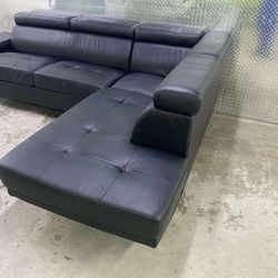 Leather Sectional couch