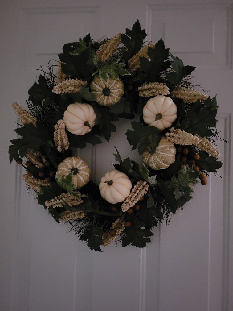 Fall Pumpkin Wreath