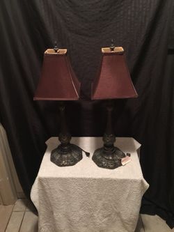 One pair of table lamps
