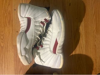 Air Jordan 12 Retro White Red Sneakers