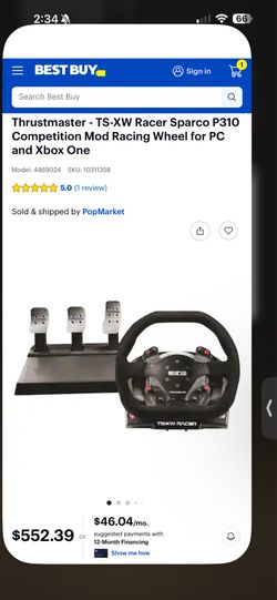 Thrustmaster TS-XW Racer (6.2Nm) Sim Wheel bundle.