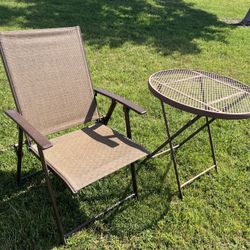 Folding Table And Chair