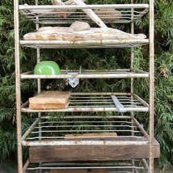Vintage Industrial Rack / Metal Shelving - Pasadena