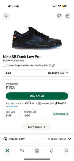 Nike SB Bluetile 10.5m $200