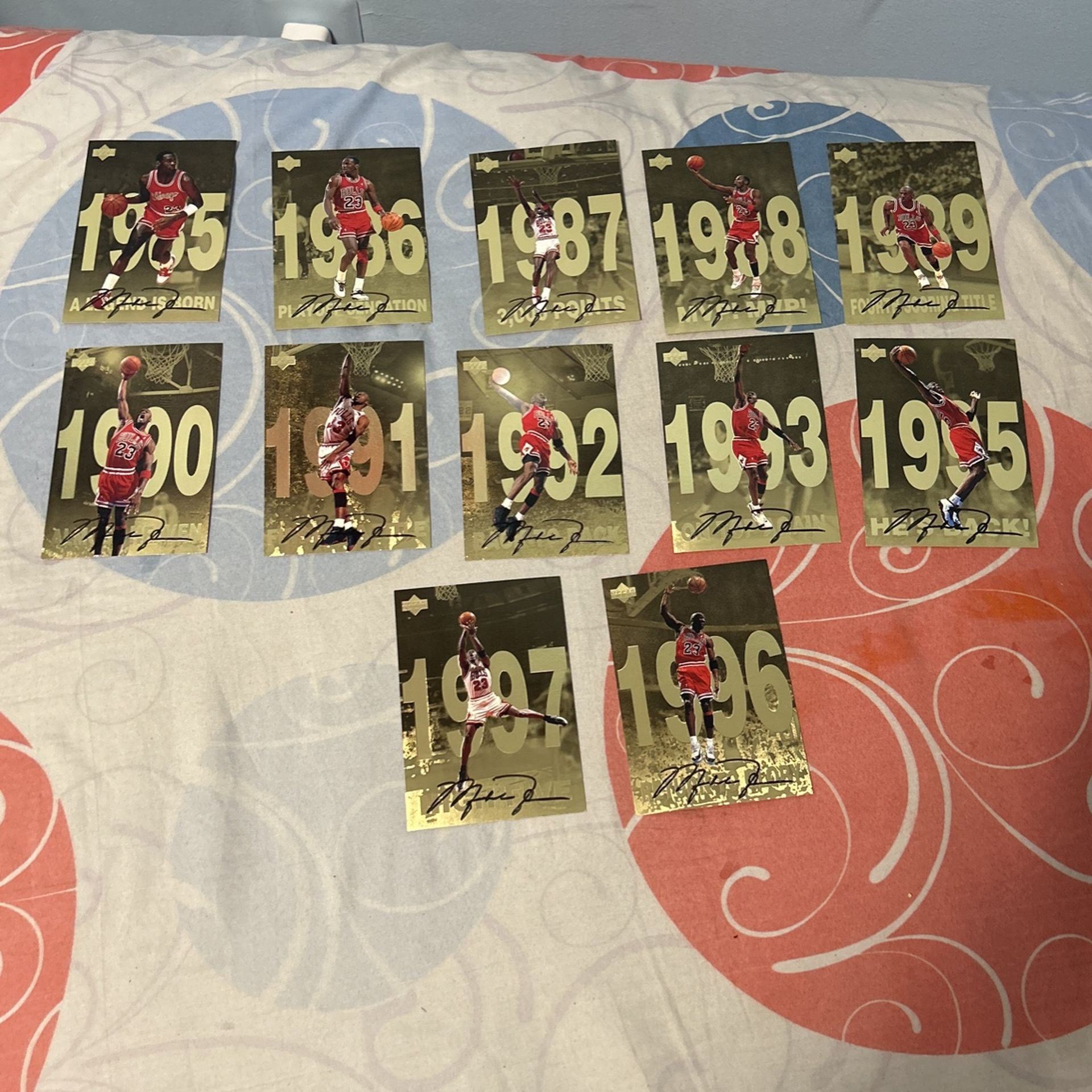 Michael Jordan NBA Dreams Gatorade Upper Deck Card Set Basketball Sports Vintage