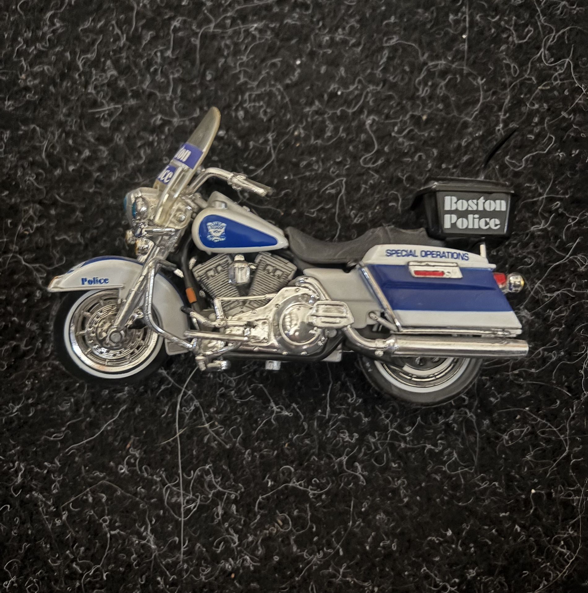 Boston Police Motorcycle Model by Harley Davidson Mario plus 2 More.