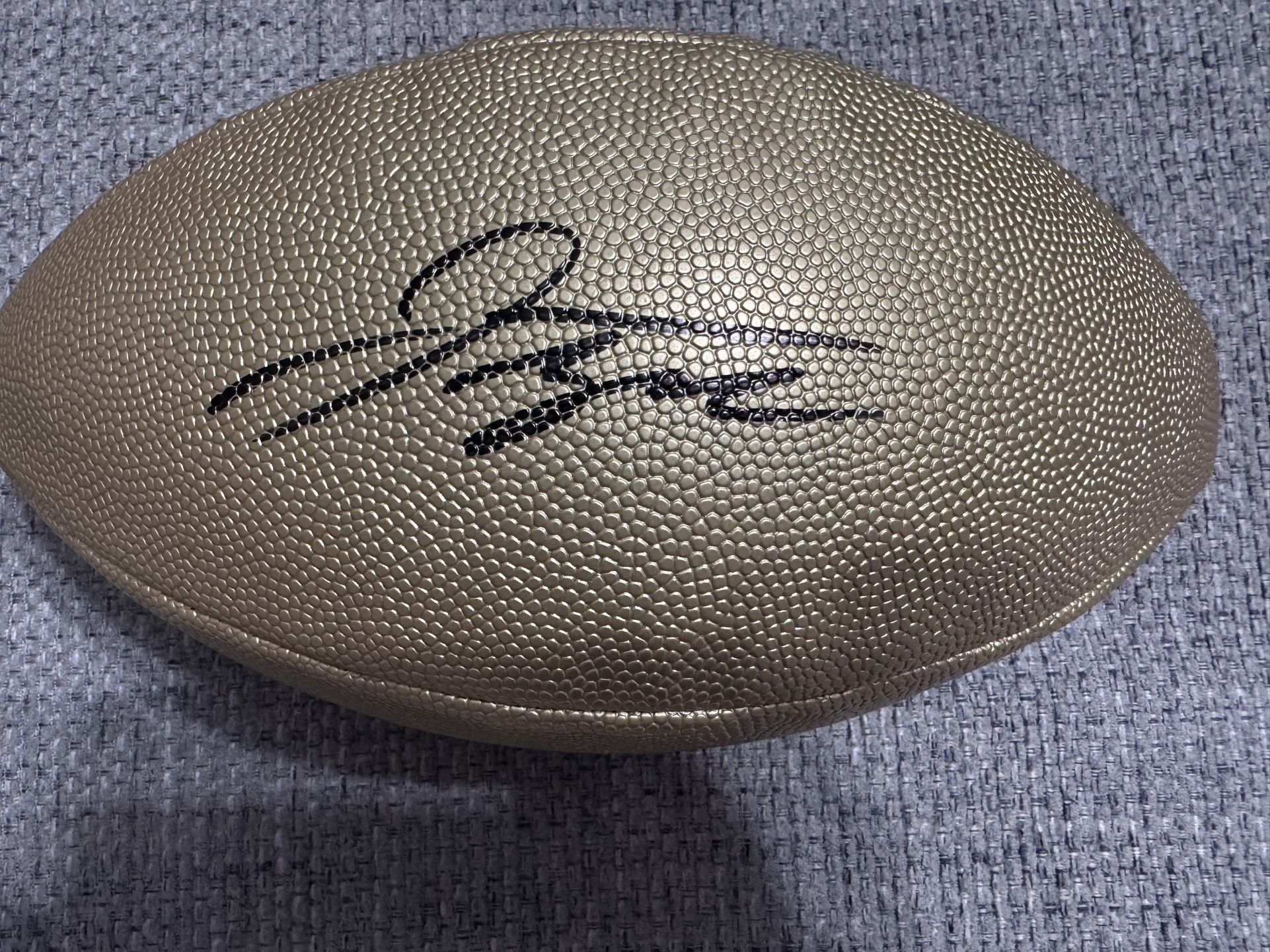 Jonathan Taylor Indianapolis Colts Signed Autograph Gold Duke Football Metabilia