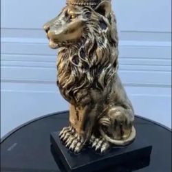 Golden Lion Statue