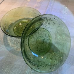 Indiana Daisy Green Serving Bowl Set