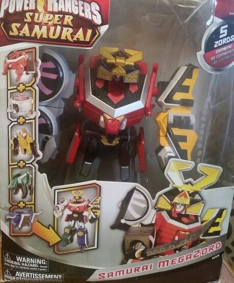 Power Rangers Samurai Megazord and Ranger team