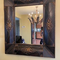 Black and Gold Decorative Mirror