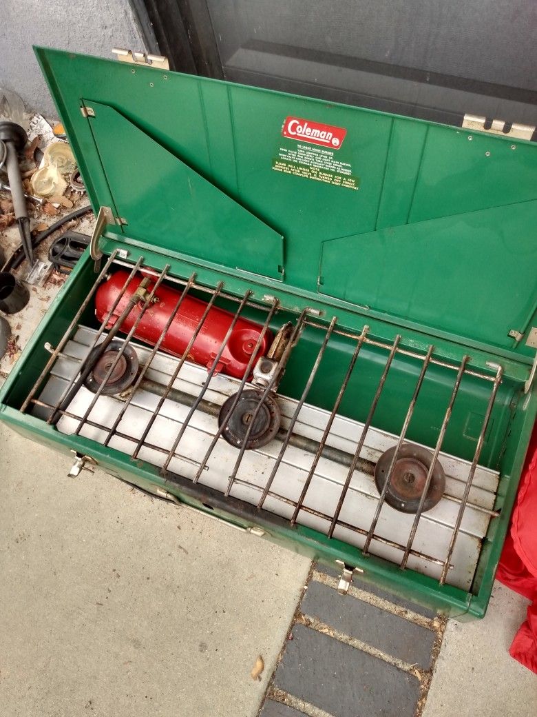 Coleman Camp Stove, Coleman Tent, Sleeping Bags
