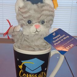 NEW! Happy Graduation👨‍🎓 Plush in Mug ONLY $2. Graduation is nearly here!!