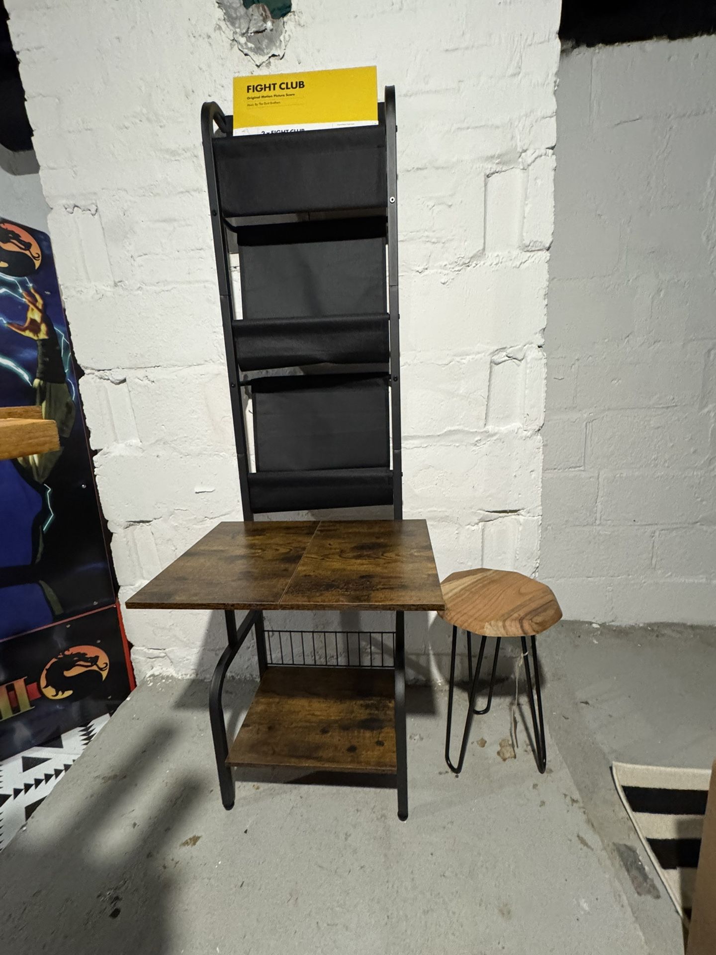 Record Player Shelf Stand & Storage