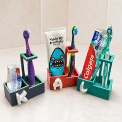 Custom tooth brush holder