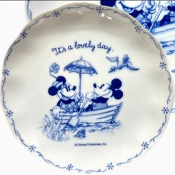 Vintage Disney Sango Character Series Plate Mickey & Minnie  “It’s a Lovely Day”