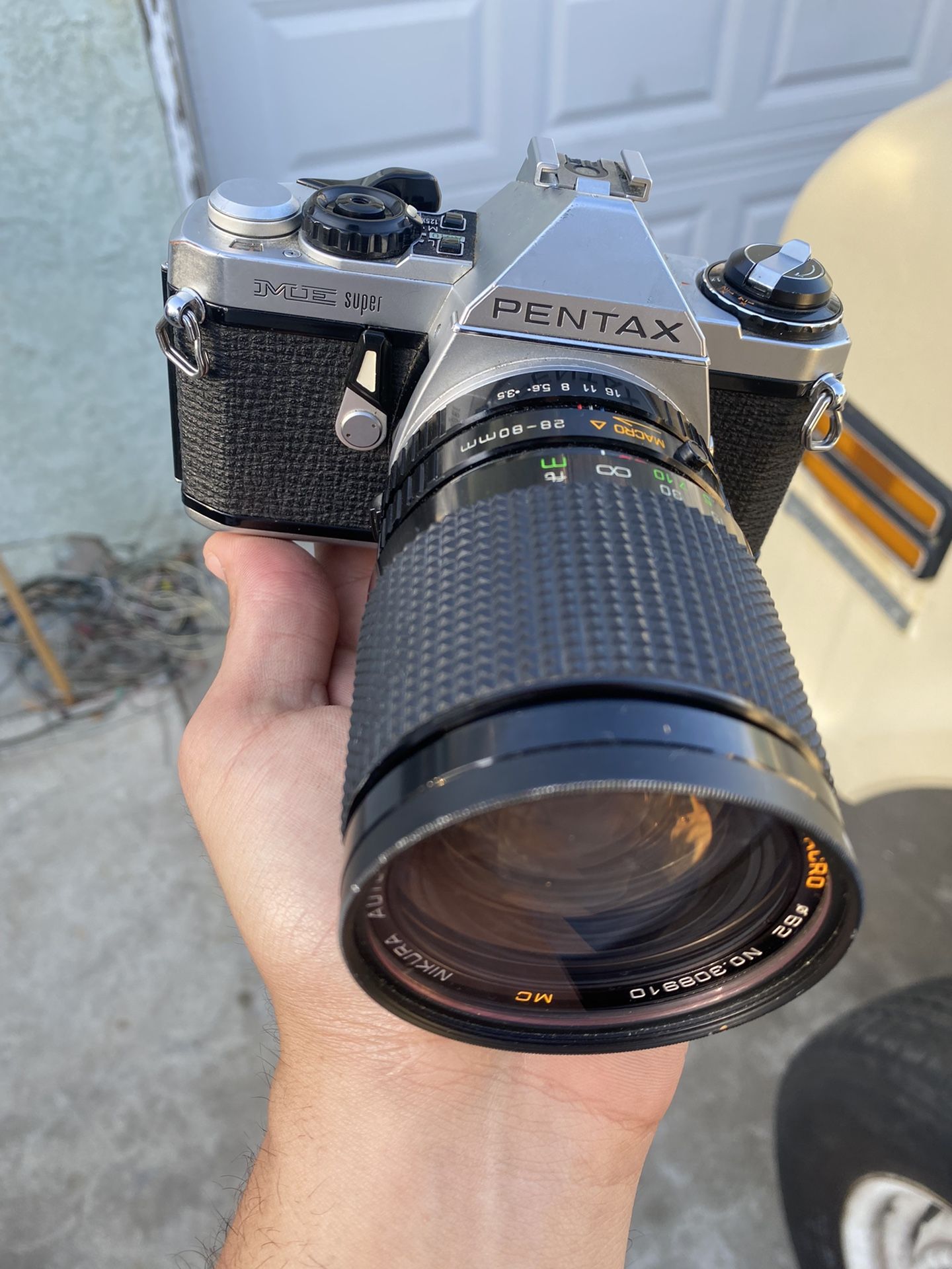 Pentax ME Super For Parts Or Repair 35mm Film Camera